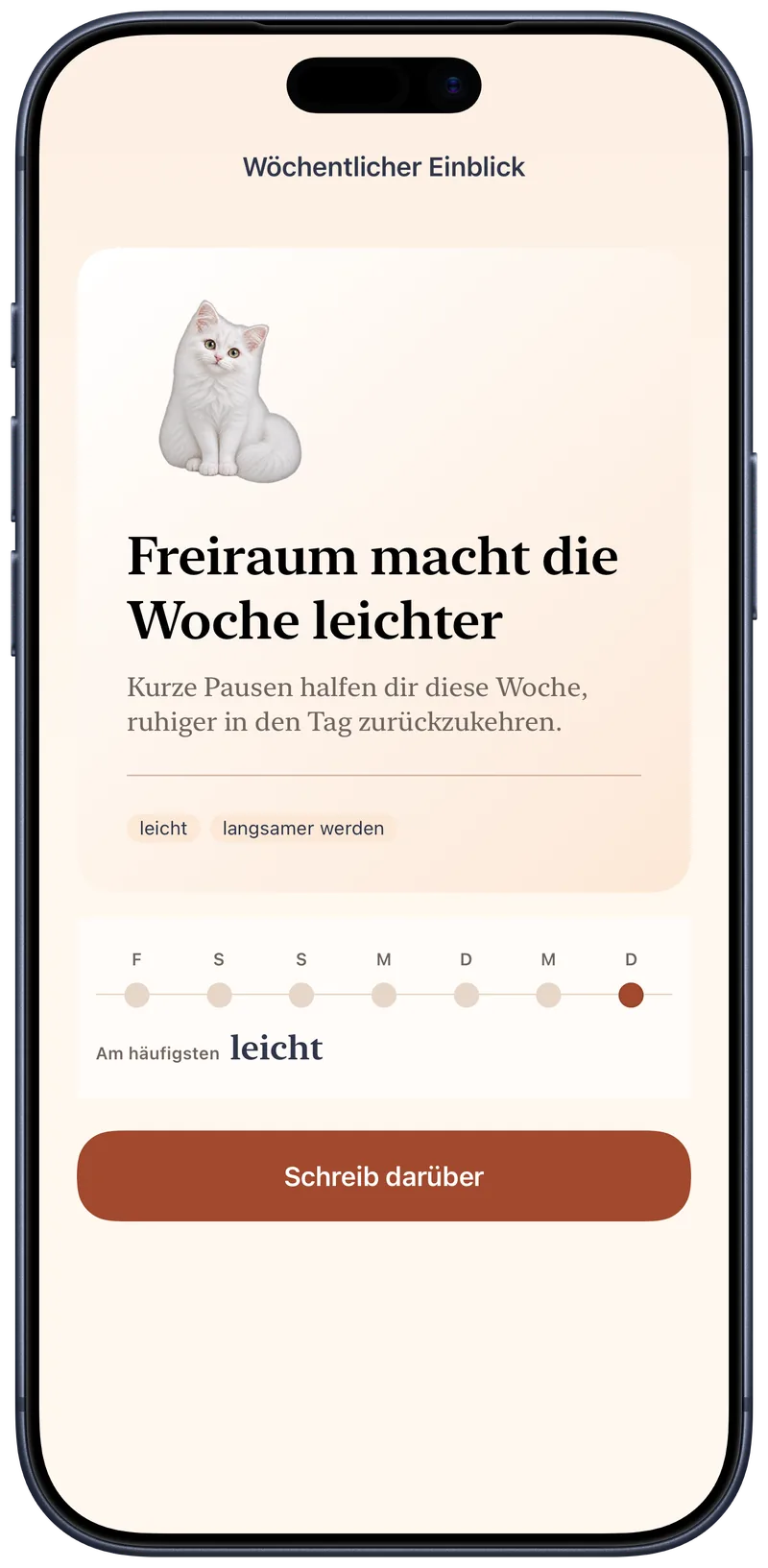 Okitos Wochenrückblick verbindet die Tagebucheinträge der Woche